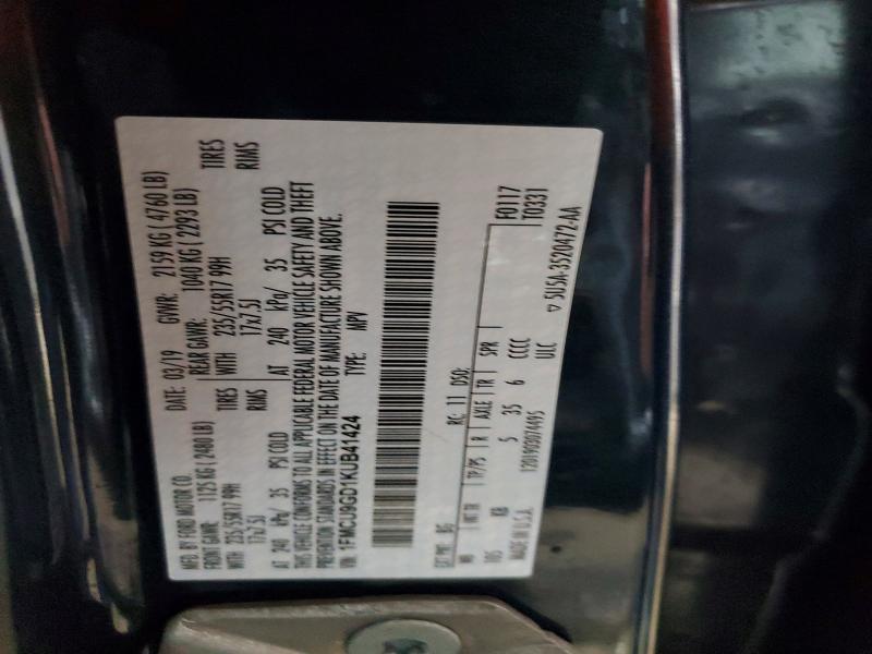 Photo 14 from auction – 2019 FORD ESCAPE SE with VIN 1FMCU9GD1KUB41424