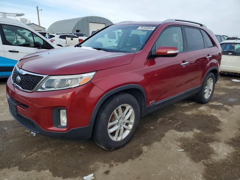 KIA SORENTO LX 2014 with VIN 5XYKTDA69EG443775 - Photo from auction
