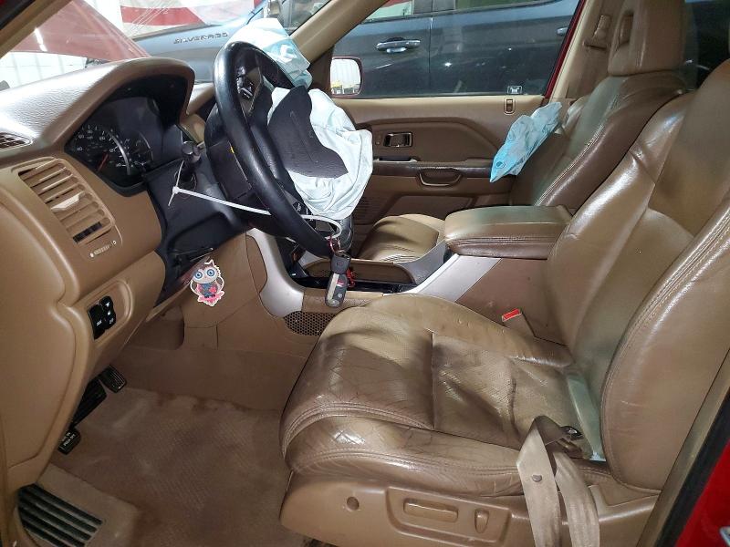 Photo 7 from auction – 2004 HONDA PILOT EXL with VIN 2HKYF18684H566285