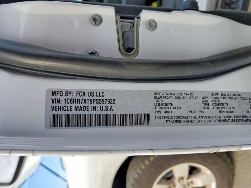 Photo 14 from auction – 2023 RAM 1500 CLASS with VIN 1C6RR7XT9PS597922