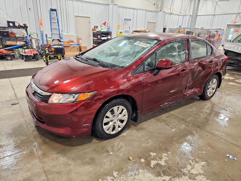 HONDA CIVIC LX 2012 with VIN 19XFB2F51CE062716 - Photo from auction