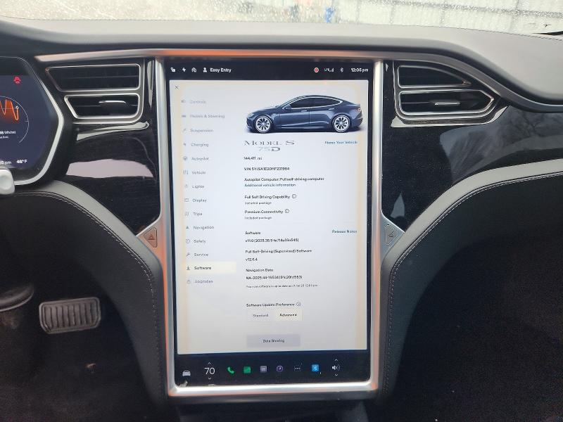 Photo 9 from auction – 2017 TESLA MODEL S with VIN 5YJSA1E20HF231984