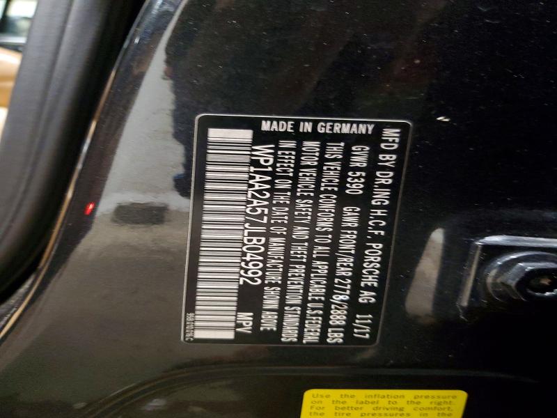 Photo 14 from auction – 2018 PORSCHE MACAN with VIN WP1AA2A57JLB04992