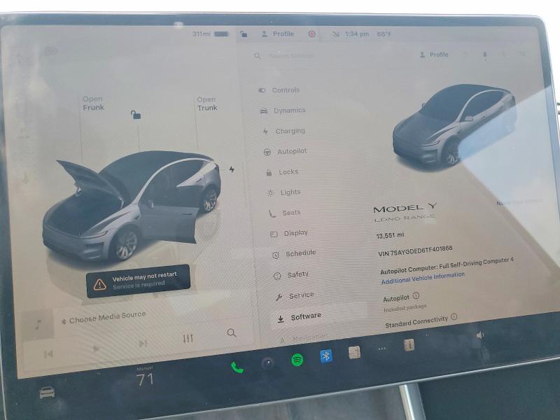 Photo 9 from auction – 2026 TESLA MODEL Y with VIN 7SAYGDED6TF401868