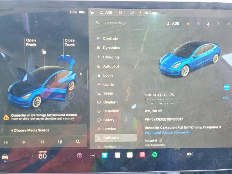 Photo 9 from auction – 2022 TESLA MODEL 3 with VIN 5YJ3E1EB1NF188017