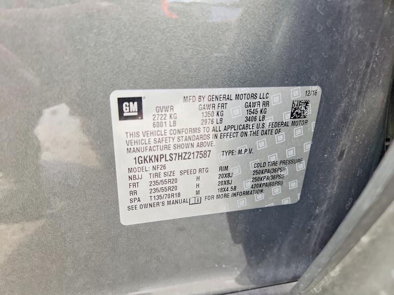 Фото 14 с аукциона – 2017 GMC ACADIA DEN с VIN 1GKKNPLS7HZ217587