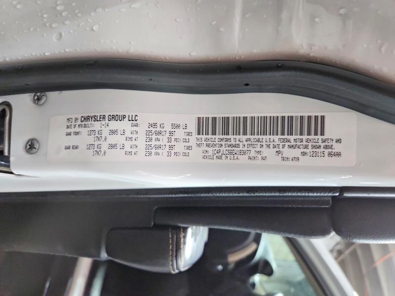 Photo 14 from auction – 2014 JEEP CHEROKEE L with VIN 1C4PJLCS6EW183077