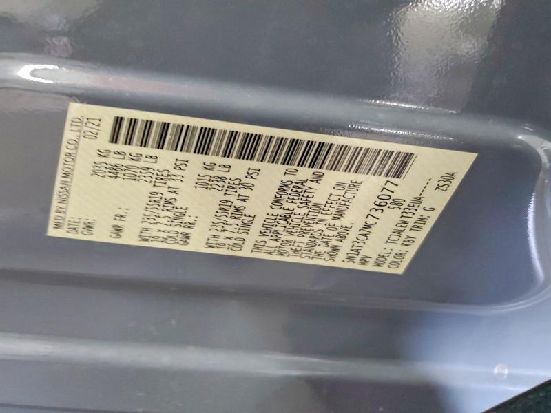Photo 14 from auction – 2021 NISSAN ROGUE SL with VIN 5N1AT3CA7MC736077