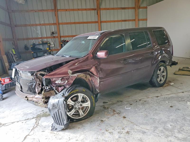 HONDA PILOT EXL 2013 with VIN 5FNYF4H65DB054337 - Photo from auction