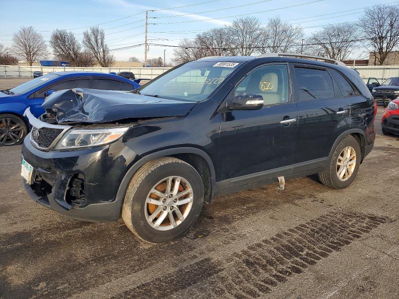KIA SORENTO LX 2014 with VIN 5XYKT4A61EG467598 - Photo from auction