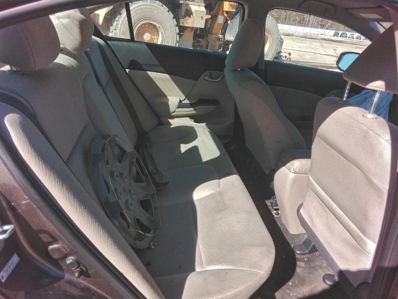 Photo 10 from auction – 2013 HONDA CIVIC LX with VIN 2HGFB2F54DH537878