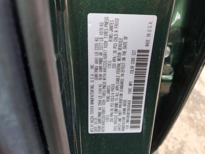 Photo 14 from auction – 2025 MAZDA CX-50 PREM with VIN 7MMVABDM2SN369458