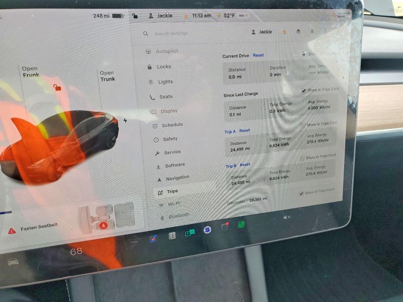 Photo 9 from auction – 2021 TESLA MODEL 3 with VIN 5YJ3E1EB0MF080129