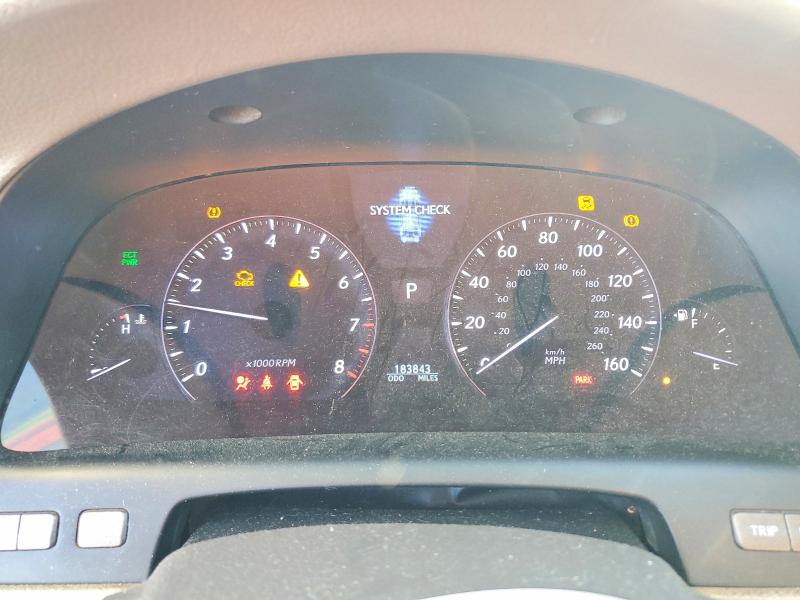 Photo 9 from auction – 2007 LEXUS LS 460 with VIN JTHBL46F875034427