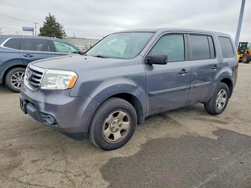 HONDA PILOT LX 2015 with VIN 5FNYF4H21FB026714 - Photo from auction