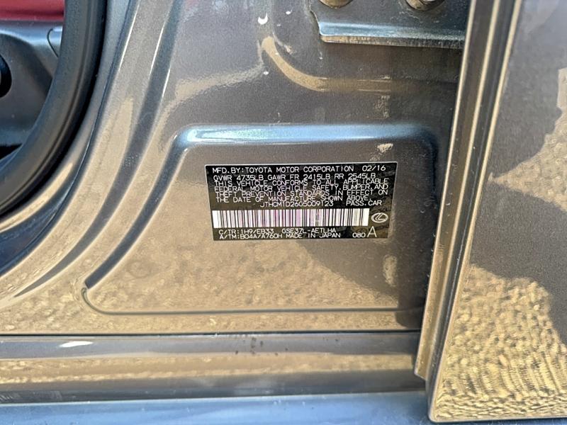 Photo 10 from auction – 2016 LEXUS IS 300 with VIN JTHCM1D26G5009123