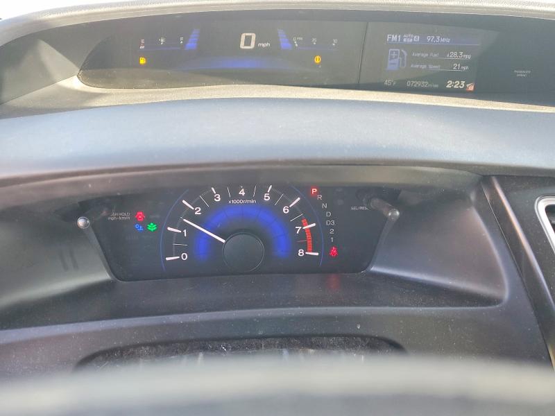 Photo 9 from auction – 2013 HONDA CIVIC EX with VIN 19XFB2F83DE010869