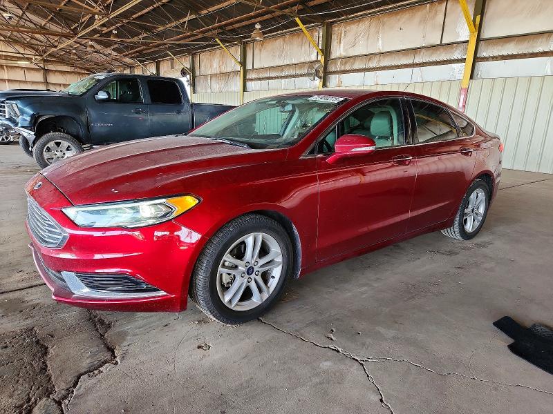 FORD FUSION SE 2018 with VIN 3FA6P0HD3JR257304 - Photo from auction