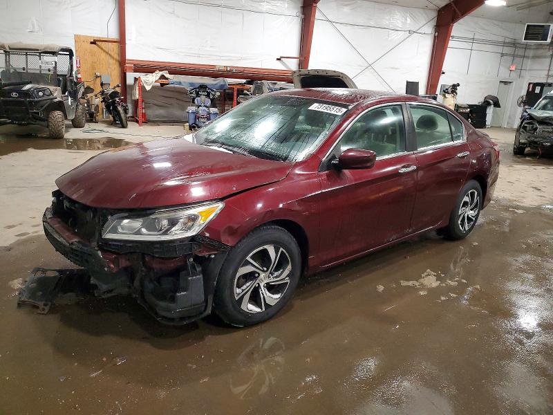 HONDA ACCORD LX 2016 with VIN 1HGCR2F39GA030507 - Photo from auction