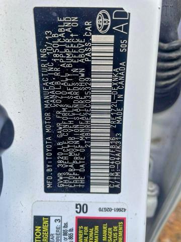 Photo 10 from auction – 2014 TOYOTA COROLLA L with VIN 2T1BURHE2EC035329