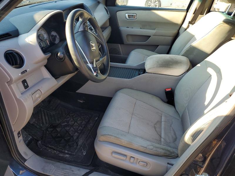 Photo 7 from auction – 2012 HONDA PILOT EX with VIN 5FNYF4H47CB078698