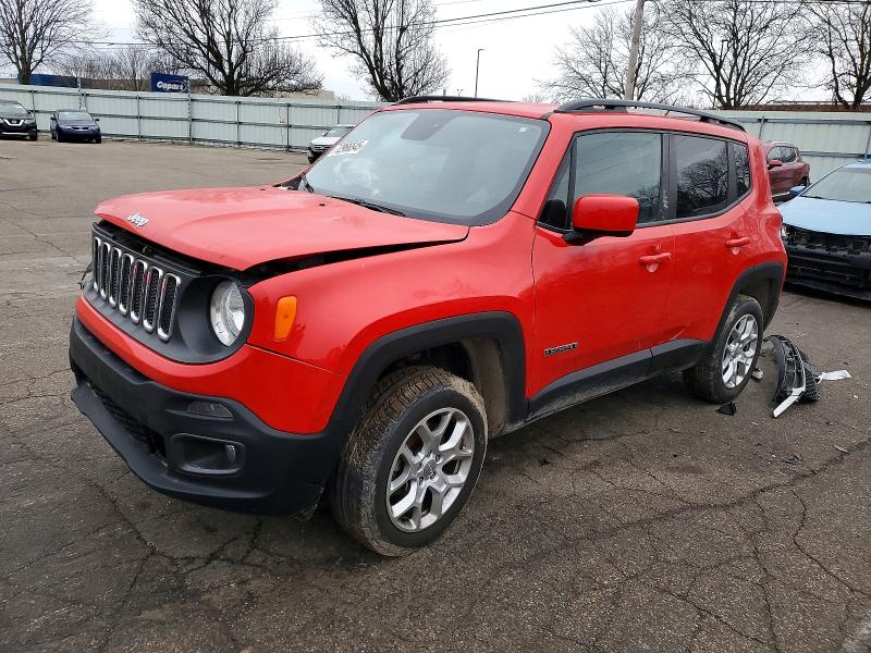 JEEP RENEGADE L 2016 with VIN ZACCJBBT4GPE00158 - Photo from auction