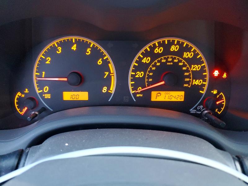 Photo 9 from auction – 2009 TOYOTA COROLLA BA with VIN JTDBL40E299037837