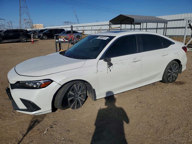 HONDA CIVIC EX 2022 with VIN JHMFE1F75NX004130 - Photo from auction