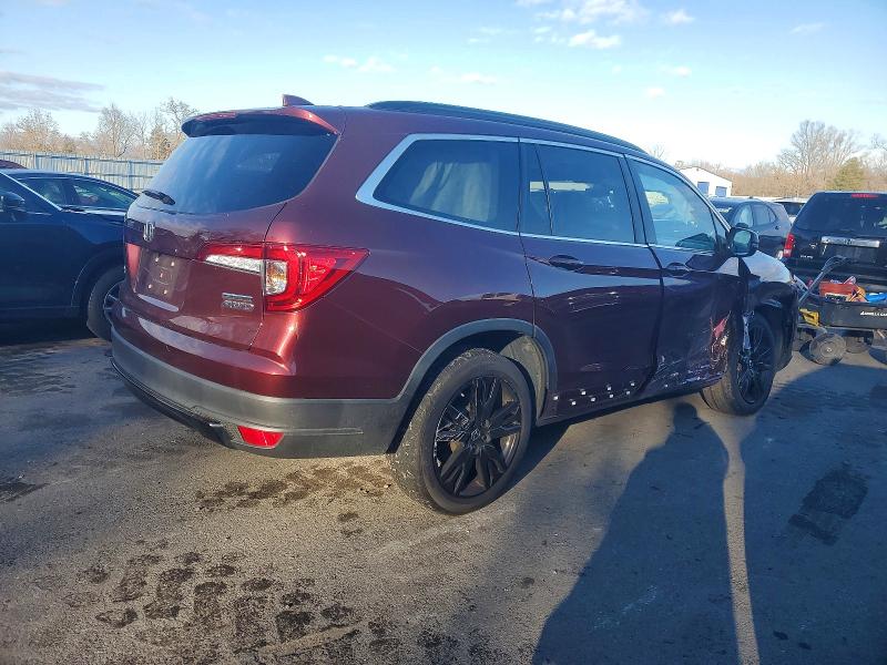Photo 3 from auction – 2022 HONDA PILOT SE with VIN 5FNYF6H25NB081189