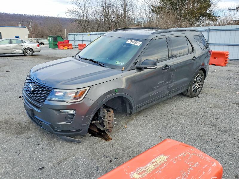 FORD EXPLORER 2018 with VIN 1FM5K8GT4JGB62376 - Photo from auction