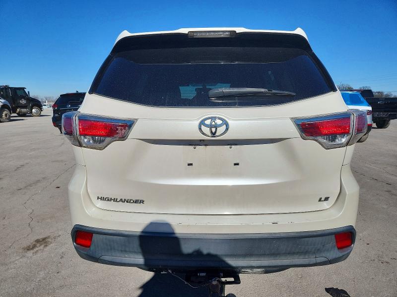 Photo 6 from auction – 2014 TOYOTA HIGHLANDER with VIN 5TDZKRFH7ES035089