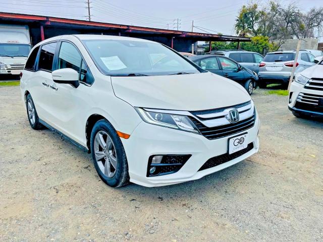 HONDA ODYSSEY EX 2018 with VIN 5FNRL6H57JB094348 - Photo from auction