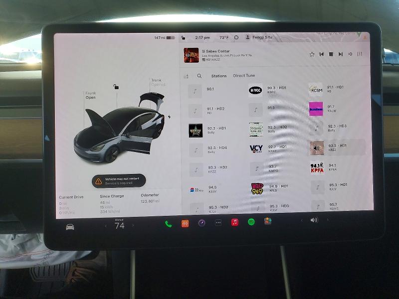 Photo 9 from auction – 2018 TESLA MODEL 3 with VIN 5YJ3E1EB9JF119506