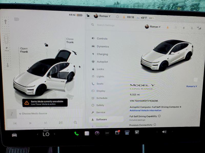 Photo 9 from auction – 2026 TESLA MODEL Y with VIN 7SAYGDED1TF428296