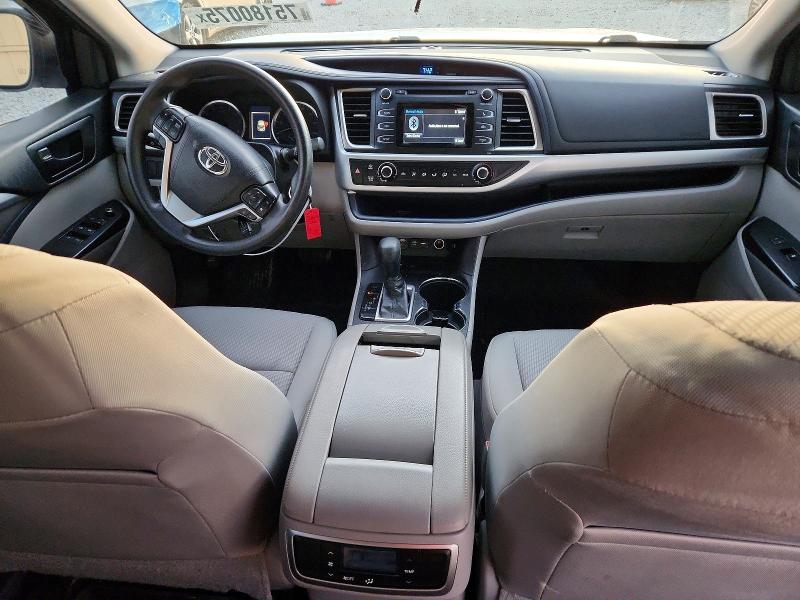 Photo 8 from auction – 2019 TOYOTA HIGHLANDER with VIN 5TDZZRFH9KS291063