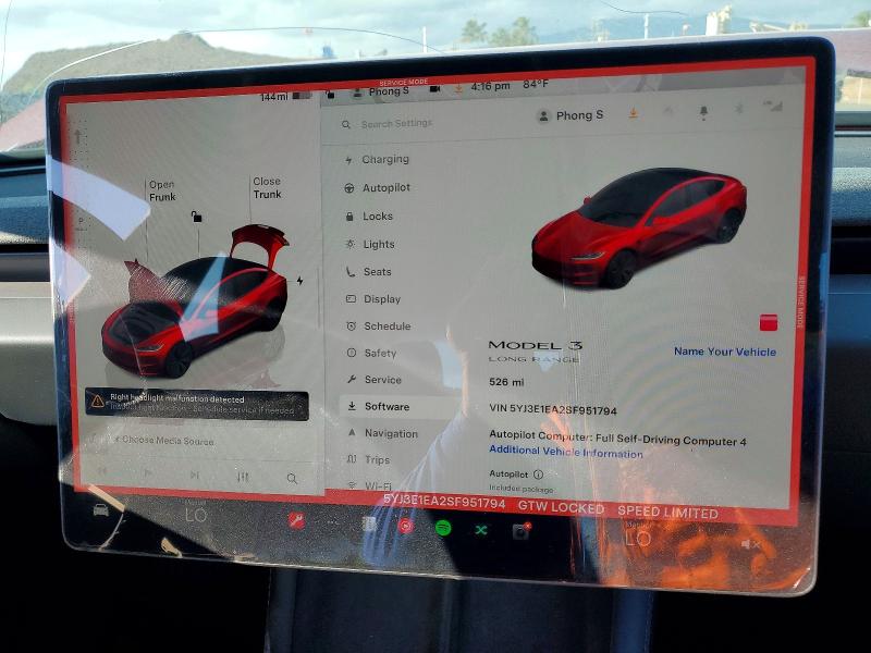 Photo 9 from auction – 2025 TESLA MODEL 3 with VIN 5YJ3E1EA2SF951794