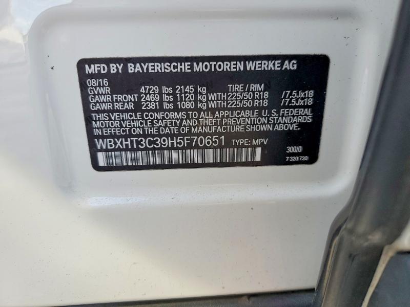 Photo 14 from auction – 2017 BMW X1 XDRIVE2 with VIN WBXHT3C39H5F70651