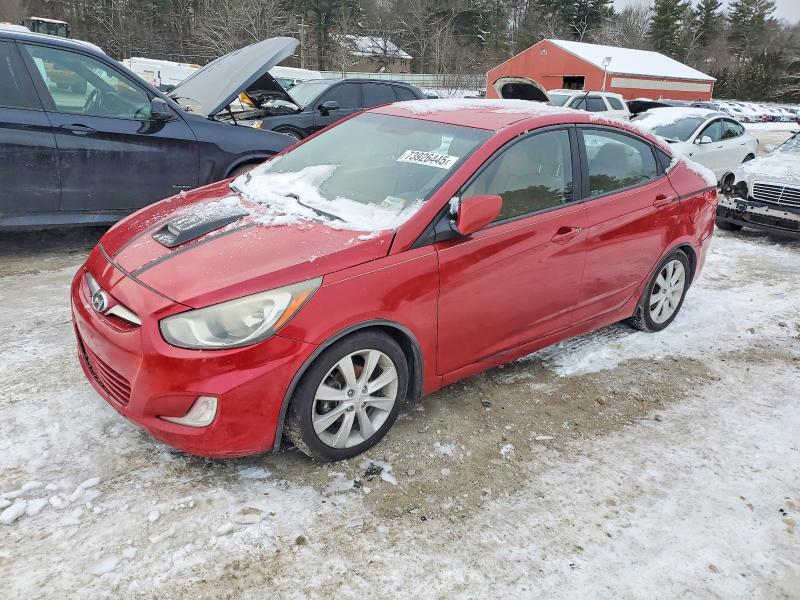 HYUNDAI ACCENT GLS 2012 with VIN KMHCU4AE0CU130758 - Photo from auction