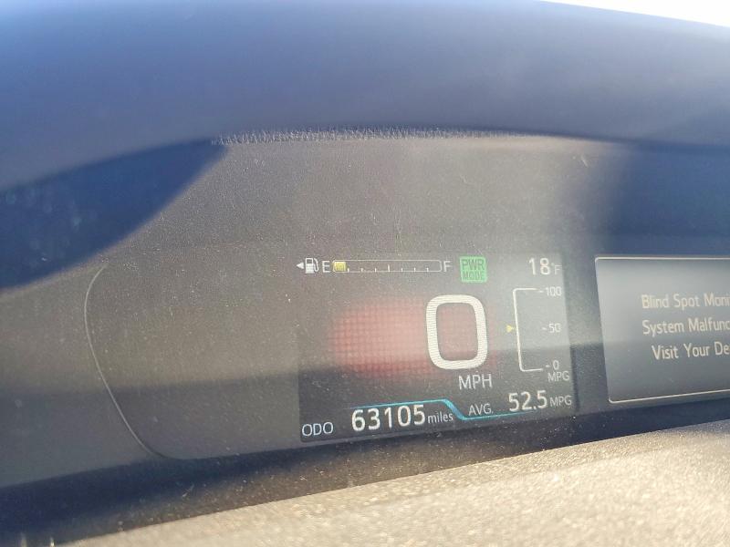 Photo 9 from auction – 2021 TOYOTA PRIUS with VIN JTDKAMFU5M3142226