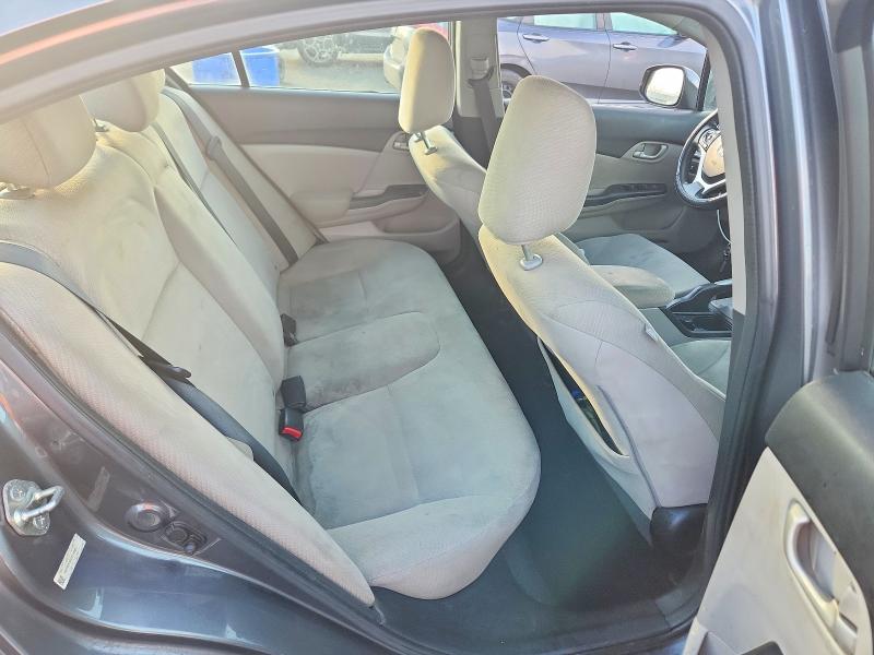 Photo 10 from auction – 2013 HONDA CIVIC LX with VIN 19XFB2F55DE210982