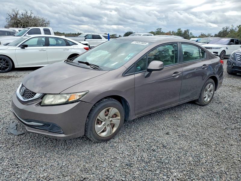 HONDA CIVIC LX 2013 with VIN 19XFB2F50DE095594 - Photo from auction