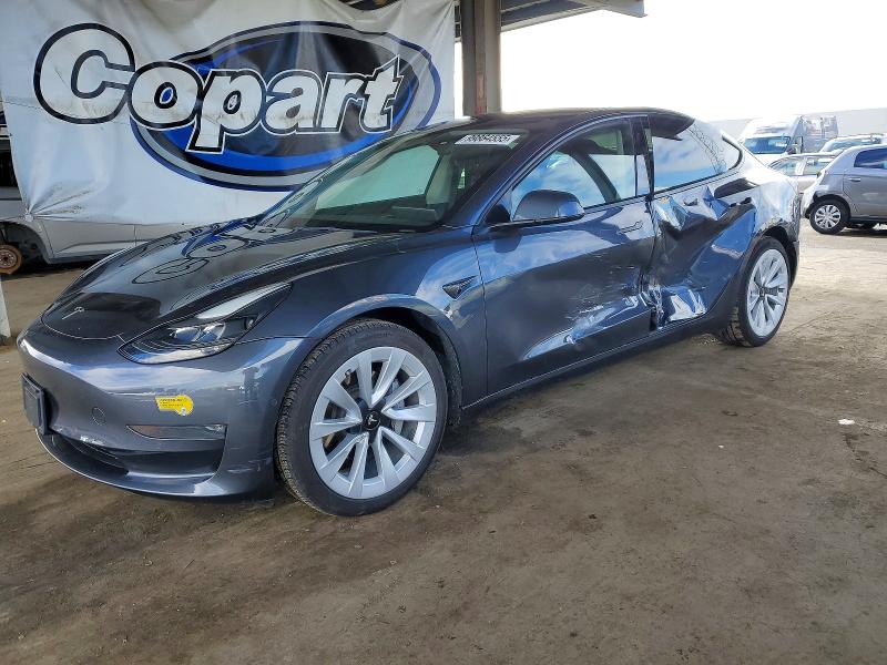 TESLA MODEL 3 2022 with VIN 5YJ3E1EB9NF250389 - Photo from auction