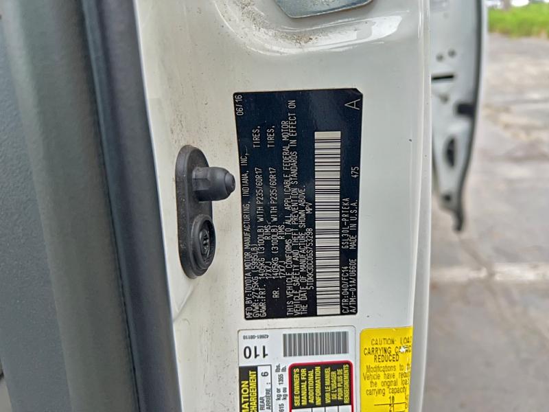 Photo 10 from auction – 2016 TOYOTA SIENNA LE with VIN 5TDKK3DC0GS753298