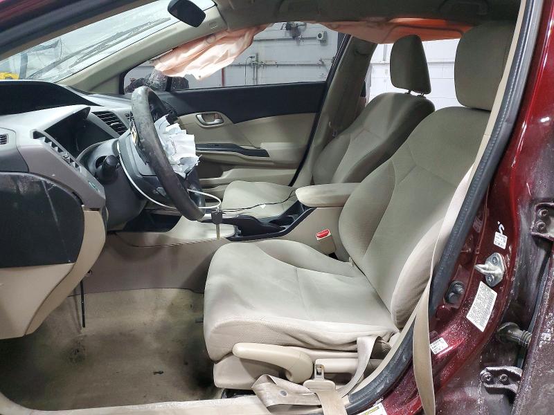 Photo 7 from auction – 2012 HONDA CIVIC with VIN 19XFB2F50CE044756