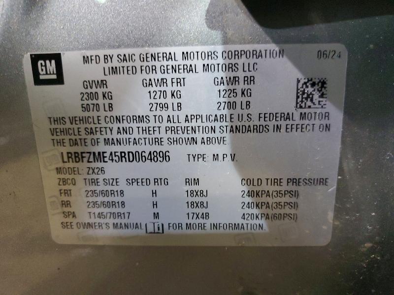 Photo 14 from auction – 2024 BUICK ENVISION P with VIN LRBFZME45RD064896