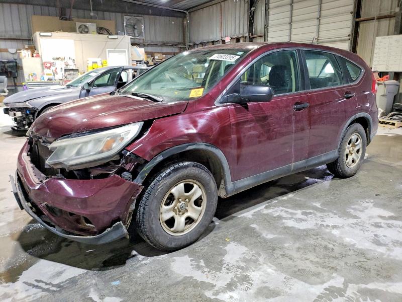 HONDA CR-V LX 2015 with VIN 5J6RM4H39FL015602 - Photo from auction