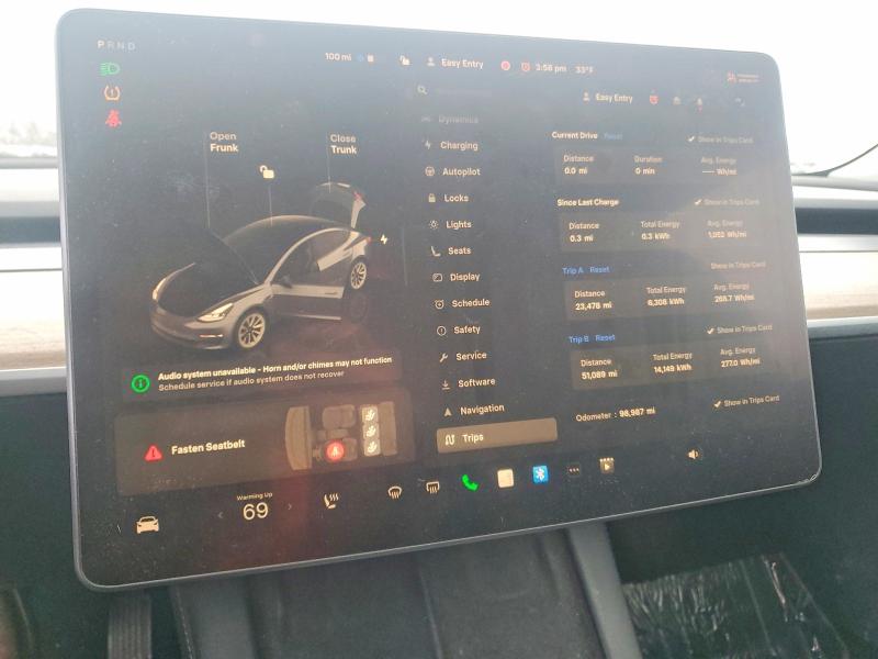 Photo 9 from auction – 2022 TESLA MODEL 3 with VIN 5YJ3E1EB5NF287682