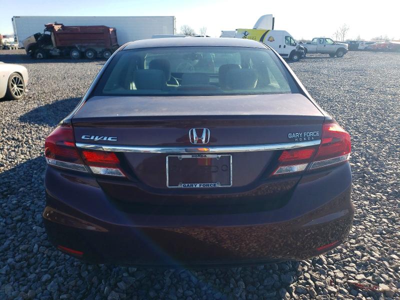 Photo 6 from auction – 2013 HONDA CIVIC with VIN 19XFB2E54DE024965