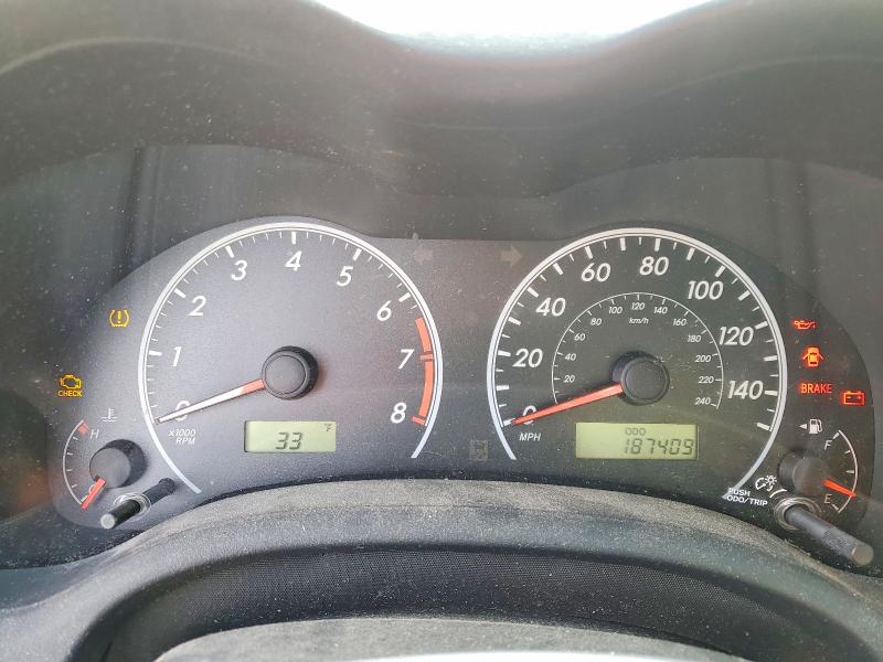 Photo 9 from auction – 2009 TOYOTA COROLLA BA with VIN 1NXBU40E99Z071215