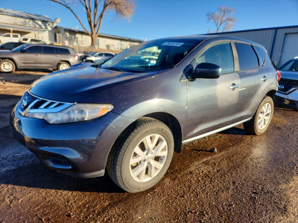 Photo 1 from auction – 2012 NISSAN MURANO S with VIN JN8AZ1MW5CW225258